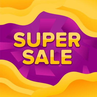 Super Sale poster vektör sanat tasarımı