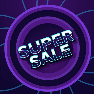 Super Sale poster vektör sanat tasarımı