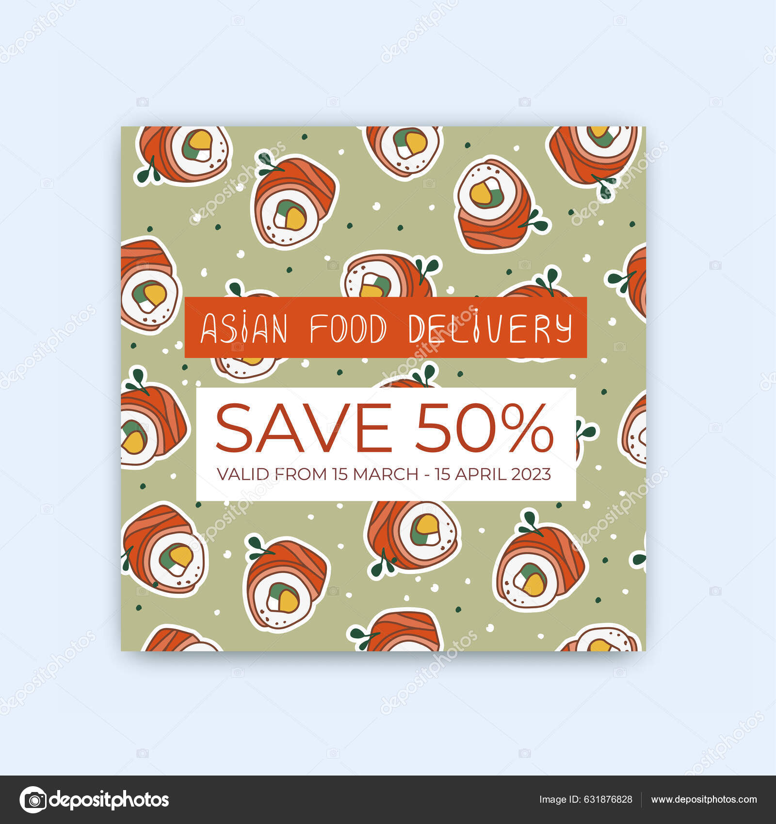 Voucher Asian Restaurant Korean Chinese Food Discount Card Suitable