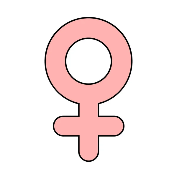 Жіночий Символ Лгбт Спільнота Місяць Гордості — стоковий вектор