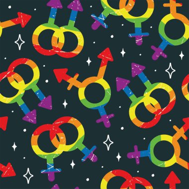 Gurur ayı modeli. LGBTQ topluluk çizimleri. Vektör.