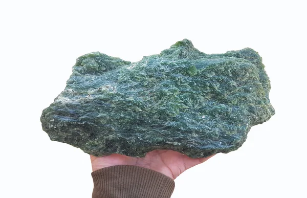Nephrite Numunesi, Amphibole Minerallerinin Çeşitliliği Tremolite veya Actinolite.