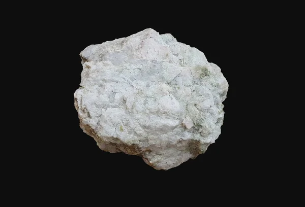 Plagioclase Feldspar, Tectosiliate Mineral, Kara Arkaplan 'da izole..