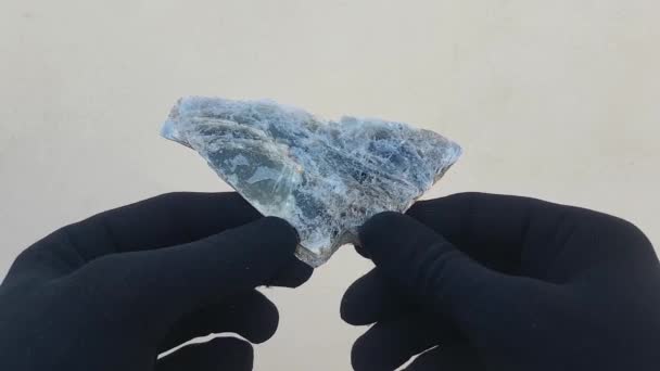 Biotita Mica Specimen Phyllosilicate Mineral — Vídeo de stock