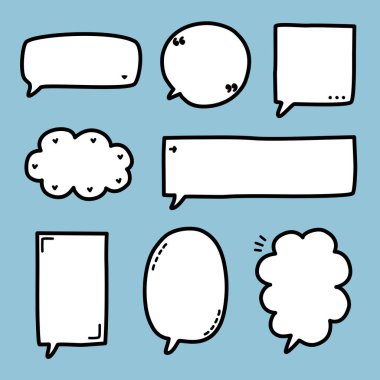 Siyah ve beyaz konuşma balonu, simge etiketi anahtar sözcük planlayıcısı metin kutusu afişi, düz vektör illüstrasyon tasarımı izole edilmiş