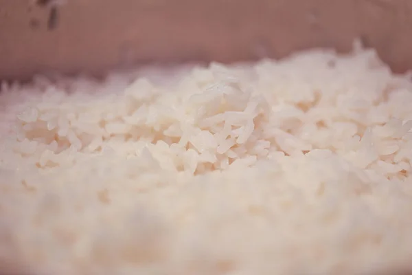 Zavřít Pohled Proces Přípravy Rýže — Stock fotografie