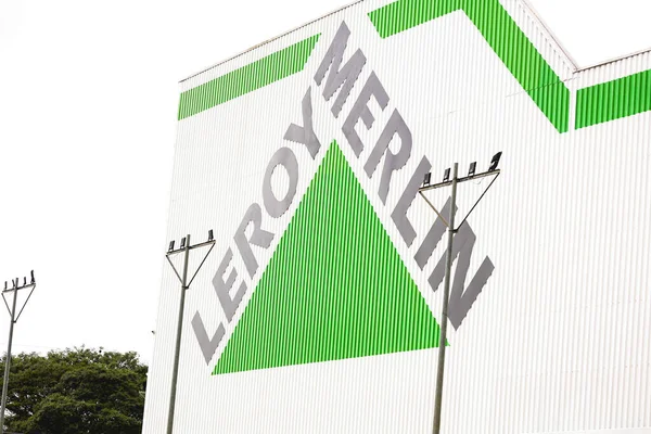 Brasília Distrito Federal Brasil Março 2023 Logotipo Empresa Leroy Merlin — Fotografia de Stock