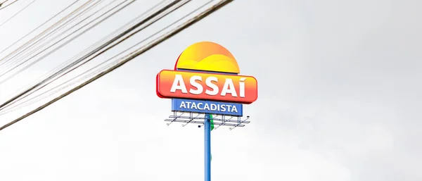 Brasília Distrito Federal Brasil Março 2023 Logotipo Empresa Atacadista Assai — Fotografia de Stock