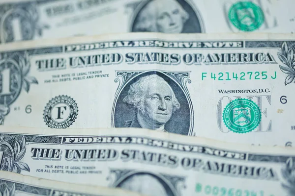 Stock image Close up of money background with dollar banknotes. Economy and finance concept.