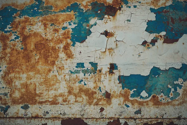 Paslı Metal Doku Arka Planı Eski Kirli Duvar Arka Plan — Stok fotoğraf