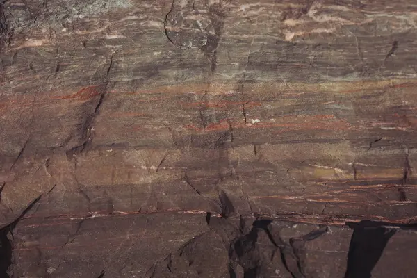 Doku Vahşi Doğada Kaya Oluşumunu Çatlattı Rocky Cliff Soyut Taş — Stok fotoğraf