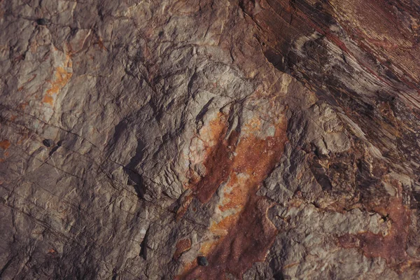 Doku Vahşi Doğada Kaya Oluşumunu Çatlattı Rocky Cliff Soyut Taş — Stok fotoğraf