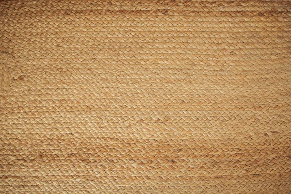 稻草柳条表面的结构 用带暖色调的材料织造 家具材料用正方形手工编织纹理柳条的背景图案 有机物质 生态概念 — 图库照片