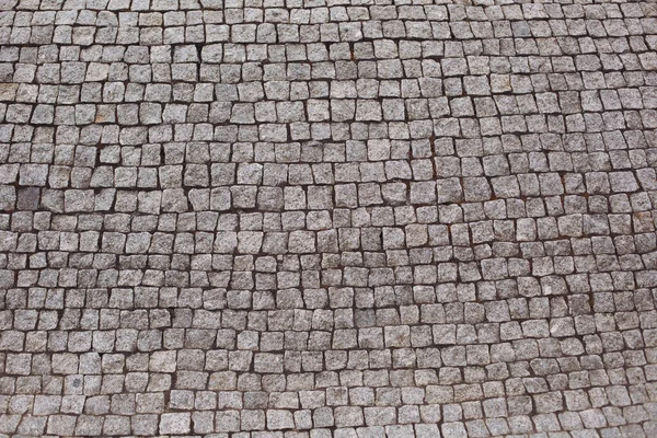 Abstract Background Old Cobblestone Pavement Close Square Texture Pattern Granite — Stock Photo, Image