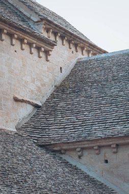 Gün batımında berrak bir gökyüzünün altındaki sakin bir köydeki kırsal çatıların eşsiz mimarisini araştırıyorum. Karmaşık tasarım ve eski malzemeler bu büyüleyici köyün çatılarını belirler.