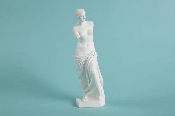 Fotoserie Venus Milo Från Alla Vinklar Kontrast Mellan Klassisk Skulptur — Stockfoto