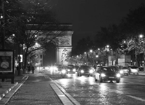 Θριαμβευτική Αψίδα Στο Παρίσι Για Την Ανοιχτή Αστική Φύση Παγκόσμια — Φωτογραφία Αρχείου