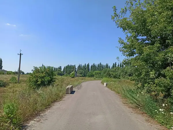 stock image a beautiful view of a road in the park