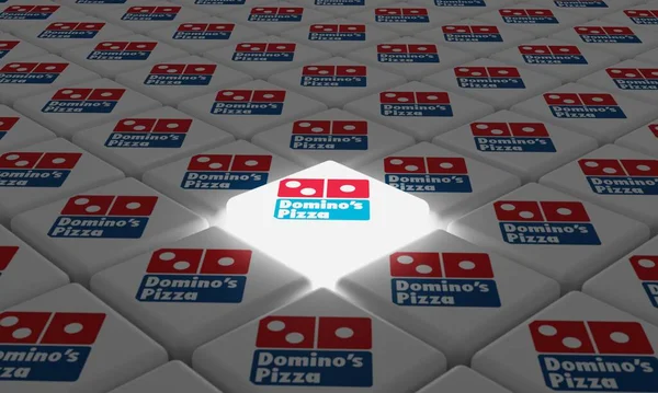 Melitopol Ukraina November 2022 Dominos Pizza Logo Ikon Isolerad Form — Stockfoto