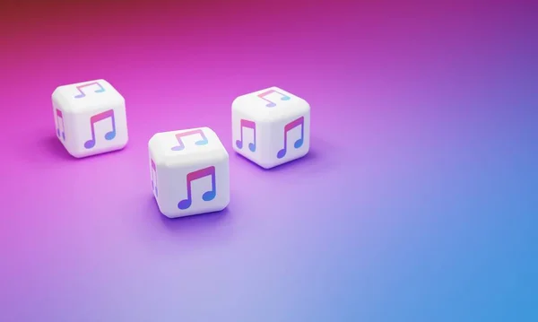 Melitopol Ukrayna Kasım 2022 Apple Music Logosu Renk Arkaplanında Izole — Stok fotoğraf