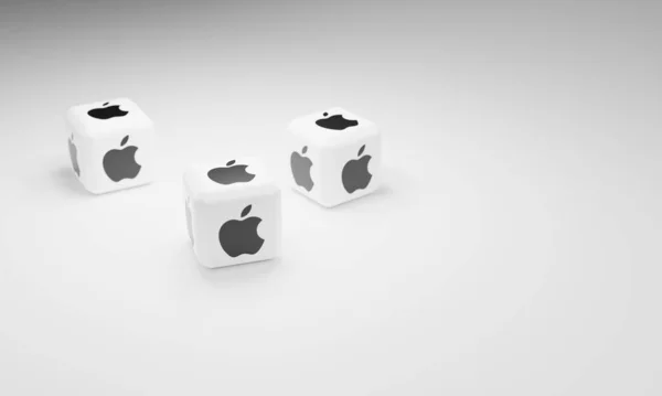 Мелитополь Украина Ноября 2022 Года Иконка Логотипа Apple Выделена Цветном — стоковое фото