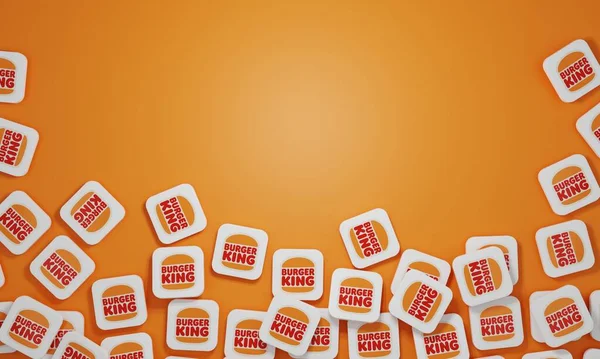 Melitopol Ukraina November 2022 Burger King Logo Ikon Isolerad Färg — Stockfoto