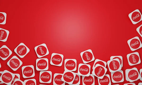 Melitopol Ukraine November 2022 Coca Cola Logo Icon Isolated Color — Stock Photo, Image