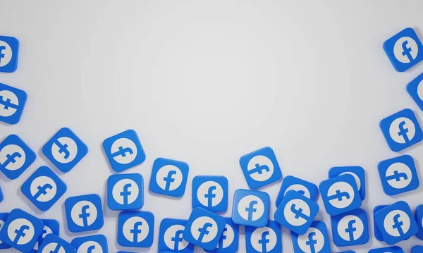 Melitopol, Ukrayna - 21 Kasım 2022: Facebook logo simgesi renk arkaplanda izole edildi. Facebook tanınmış bir sosyal ağ hizmetidir.