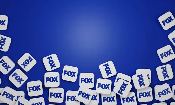 Melitopol Ukrajna November 2022 Fox News Channel Logo Ikon Elszigetelt — Stock Fotó