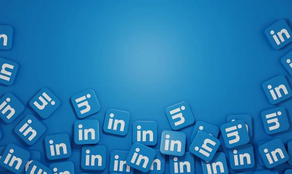 Melitopol, Ukrayna - 21 Kasım 2022: LinkedIn logo simgesi renk arkaplanında izole edildi. Linkedin iş odaklı bir sosyal ağ hizmetidir. Sosyal medya.