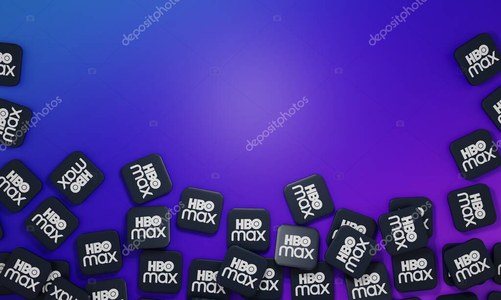 Melitopol, Ukraine - November 21, 2022: HBO Max logo icon isolated on color background. HBO Max is a new streaming service for watching premium video content.