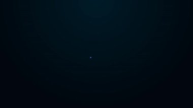 Parlayan neon hattı Feminist gömlek ikonu siyah arka planda izole edildi. Özgürlük, bağımsızlık, eşitlik için savaş. 4K Video hareketli grafik canlandırması.