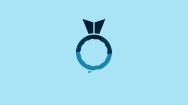 Blue Candy icon isolated on blue background. 4K Video motion graphic animation .