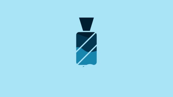 Blue Candy Icon Isolated Blue Background Video Motion Graphic Animation — Stock videók