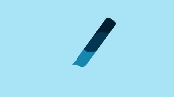 Ікона Синього Медичного Хірургічного Скальпеля Ізольована Синьому Фоні Медичний Інструмент — стокове відео