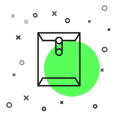 Siyah çizgi Zarf simgesi beyaz arkaplanda izole edildi. Mesaj konsepti alındı. Yeni, e-posta gelen mesaj, SMS. Posta servisi. Vektör.