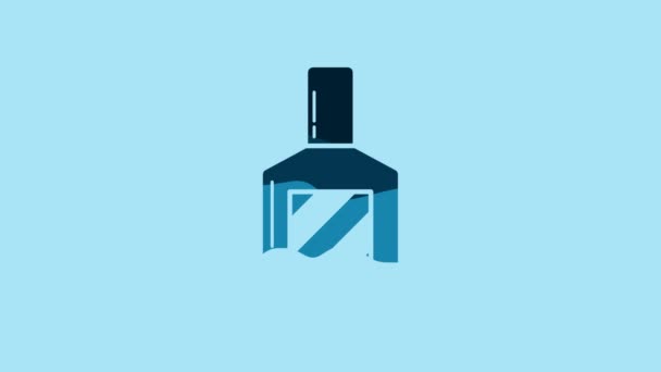 Blue Aftershave Icon Isolated Blue Background Cologne Spray Icon Male — Stock video