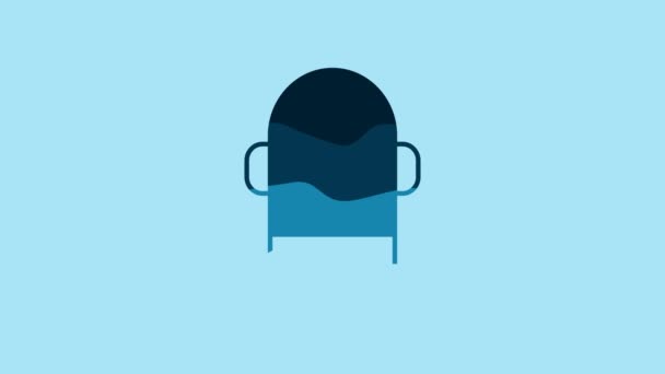 Blue Buoy Icon Isolated Blue Background Video Motion Graphic Animation — Video