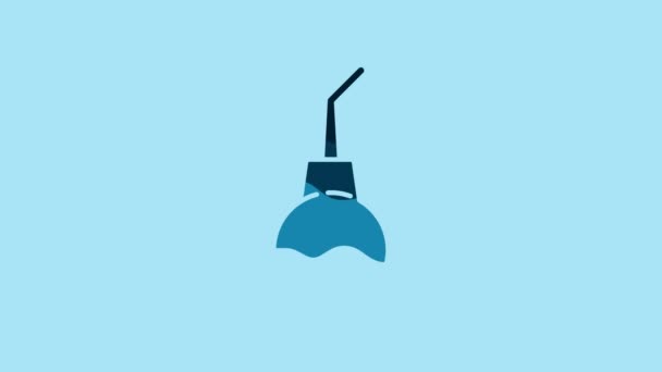 Blue Enema Pear Icon Isolated Blue Background Medical Rubber Pump — Stock videók
