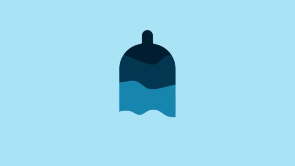 Blue Condom Safe Sex Icon Isolated Blue Background Safe Love — 비디오