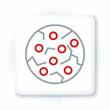 Beyaz arka planda izole edilmiş çikolatalı kurabiye ya da bisküvi. Renkli taslak konsepti. Vektör.