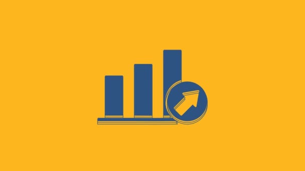 Presentación Azul Negocio Financiero Con Gráfico Horario Gráfico Diagrama Infografía — Vídeo de stock