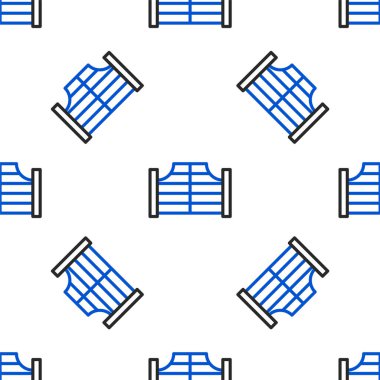 Eski batı sallanan salon kapısı simgesi beyaz arka planda izole edilmiş. Renkli taslak konsepti. Vektör