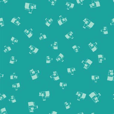 Yeşil Süt ürün simgesi yeşil arkaplanda izole edilmiş pürüzsüz desen. Vektör.