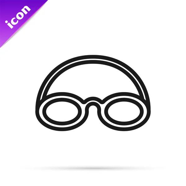 안경과 배경에 아이콘의 모자와 장비를 잠수하는 Vector — 스톡 벡터