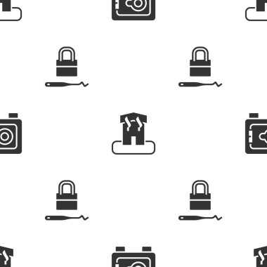 Güvenli, kundaklama evi ve kilit açma için maymuncukları ayarlayın. Vektör