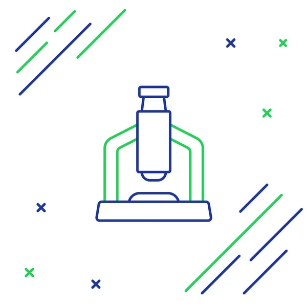 Zeilenmikroskop Symbol Isoliert Auf Weißem Hintergrund Chemie Pharmazeutisches Instrument Mikrobiologisches — Stockvektor
