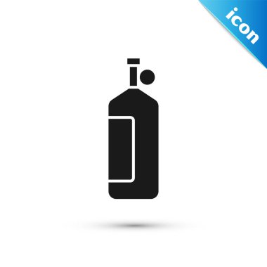 Gri Aqualung simgesi beyaz arkaplanda izole edildi. Dalgıçlar için oksijen tüpü. Dalış ekipmanları. Olağanüstü bir spor. Su altı ekipmanları. Vektör.