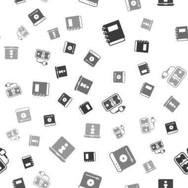 Not Defteri, Canlı Yayın, Mobil Kayıt ve Kusursuz Desen Bilgilerini Ayarla. Vektör