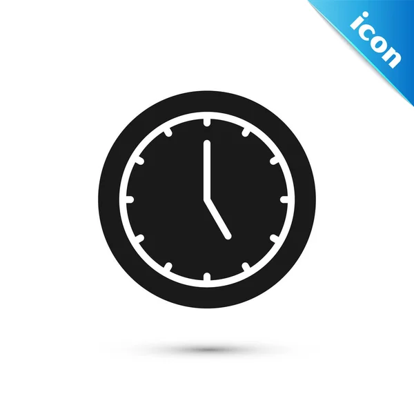 Ікона Сірий Годинник Ізольована Білому Тлі Символ Часу Вектор — стоковий вектор
